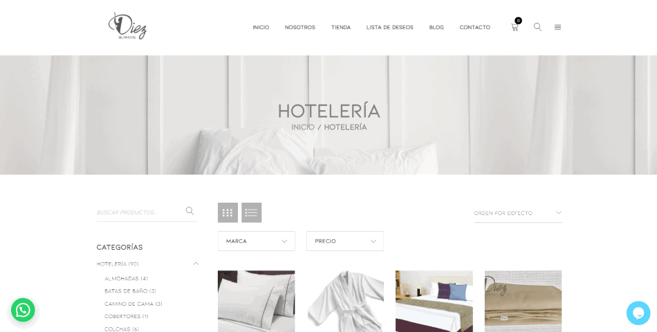 Cliente Blancos Diez Tienda en Línea